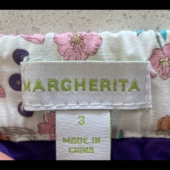 Margherita Toddler Girl Whimsical Floral Skirt Size 3 - Picture 3 of 4
